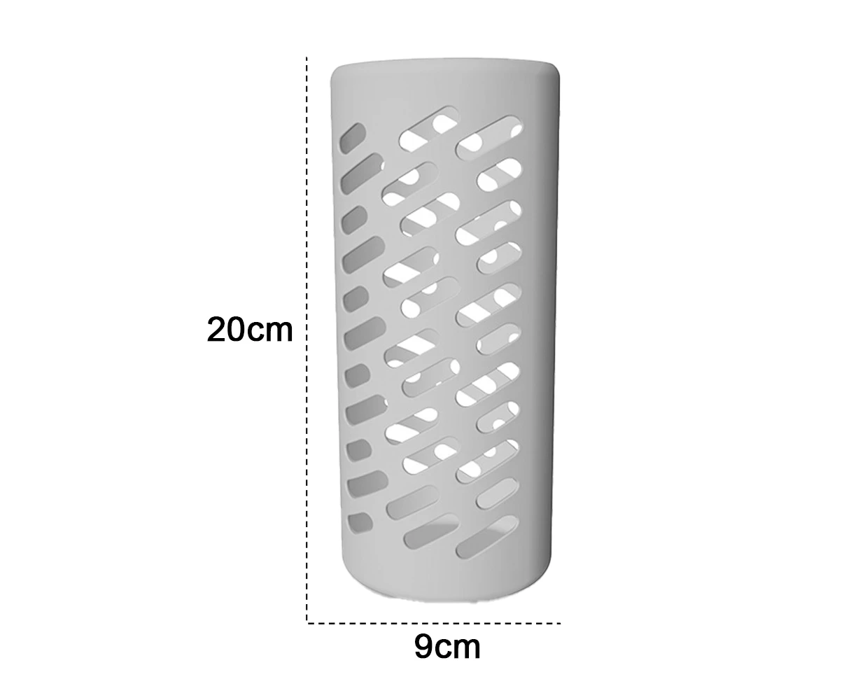 Protective Silicone Sleeve for Water Bottles ，Insulated Anti-Slip Protection Covers，Ultra Thick & Durable - Gray