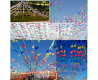 80 Meters Colorful Party Bunting Triangle Flag Banner String Pennant Flags Hanging Decoration