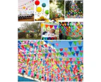 80 Meters Colorful Party Bunting Triangle Flag Banner String Pennant Flags Hanging Decoration