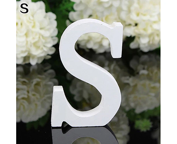 Large Wooden Letter Alphabet Wall Hanging Wedding Party Home Shop Decoration- S