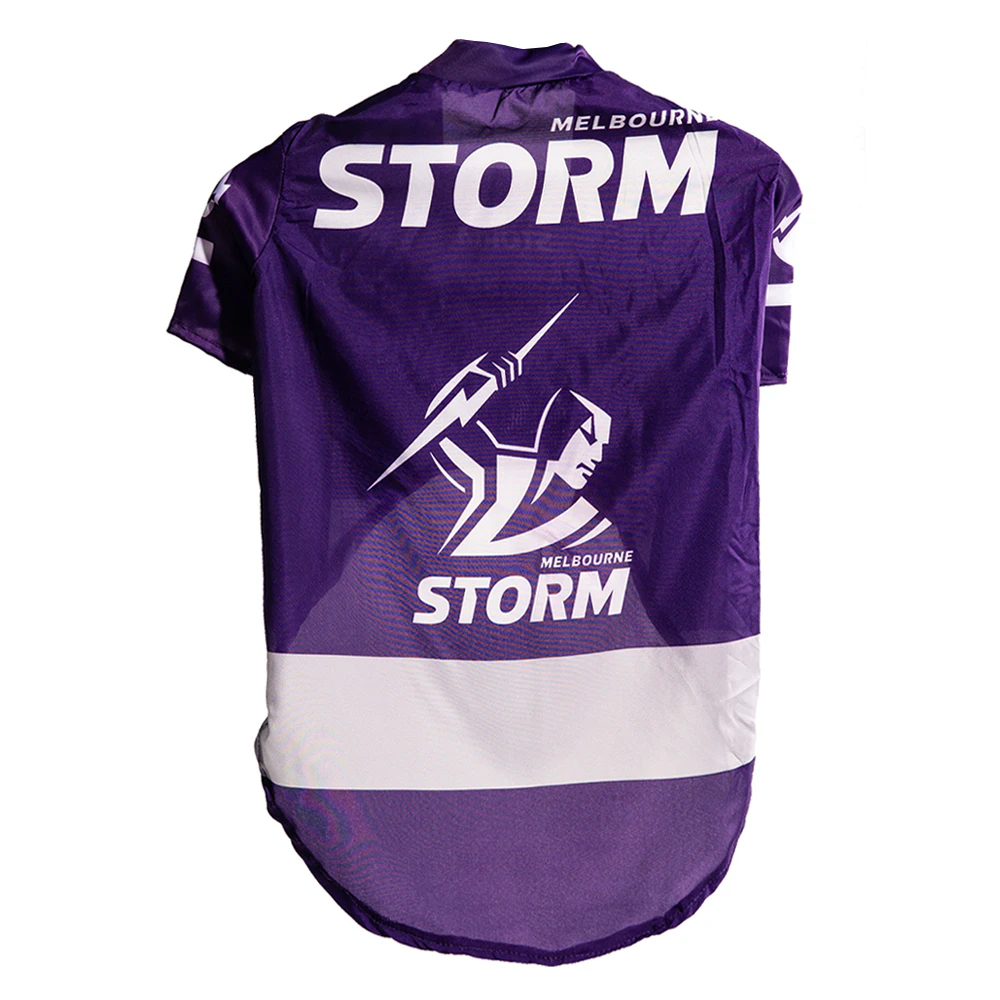 NRL Melbourne Storm Pet Dog/Puppy Sports Breathable Jersey Clothing/Costume - Multicoloured