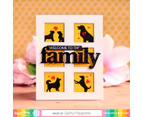 Waffle Flower Friends-n-Family Subsentiments Black Diecuts