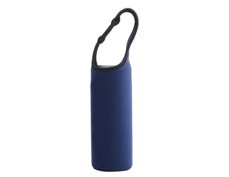 Bottle Sleeve Decorative Easy-carrying Suitable Water Bottle Bag for Winter-Dark Blue - Dark Blue