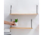 Wooden Storage Rack Holder Wall Mounted Shelf Living Room Bedroom Decoration-Deep Color