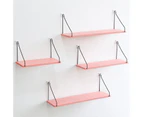 Wooden Storage Rack Holder Wall Mounted Shelf Living Room Bedroom Decoration-Deep Color