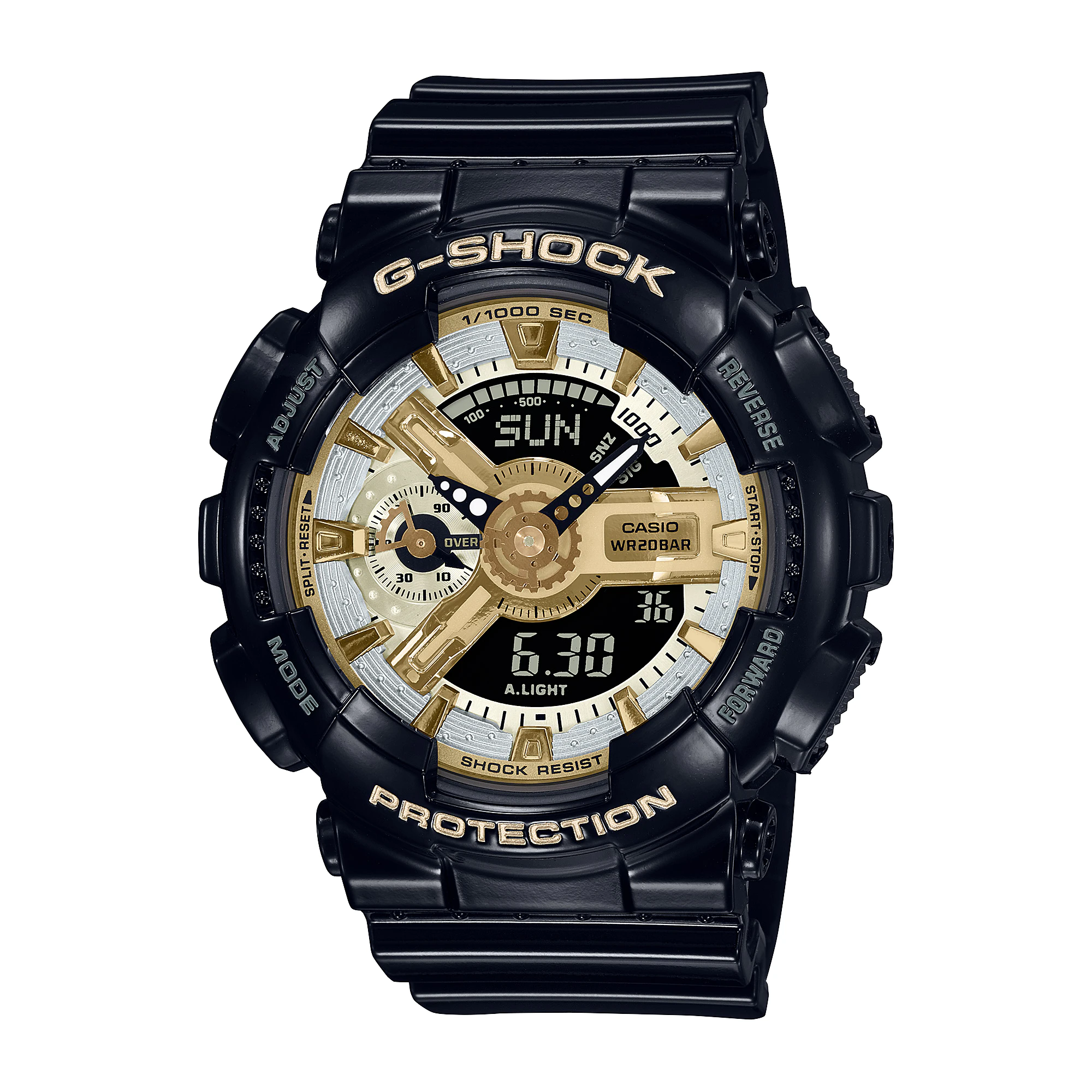 G-Shock Digital Black Resin Band Watch GMAS110GB-1A