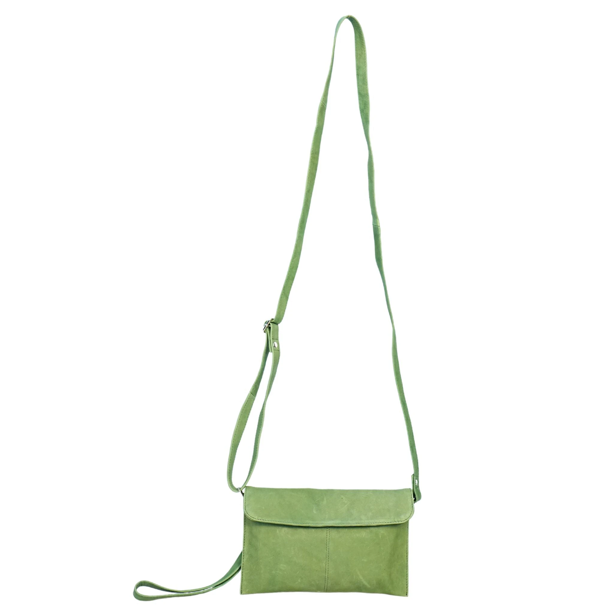 Cleo Flap Crossbody Bag - Green