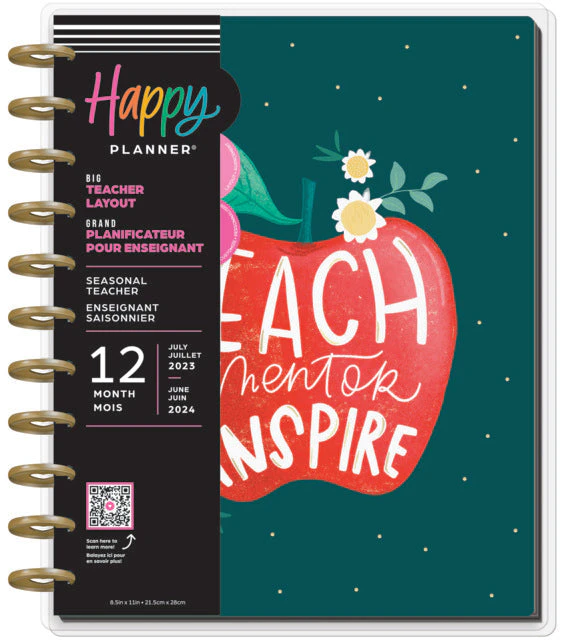 The Happy Planner Seasonal Teacher Big 12 Month Planner