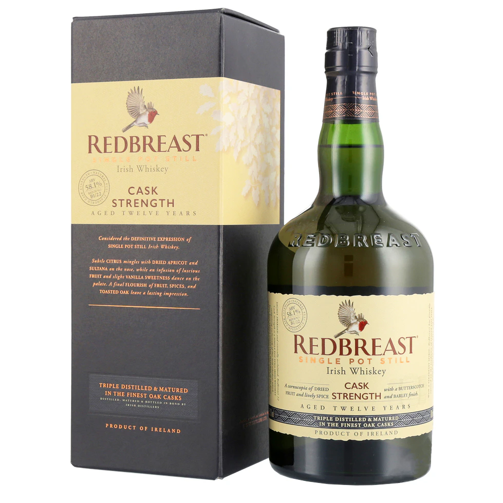 Redbreast 12 Year Old Single Pot Still Cask Strength Irish Whiskey 700ml