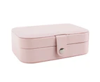 Earring Holder Ergonomic Design Large Capacity Flannel Separate Grids Empty Bracelet Organizer Household Supplies-Pink - Pink