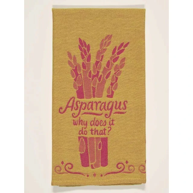 Blue Q Tea Towel - Asparagus, Why Does It Do That?