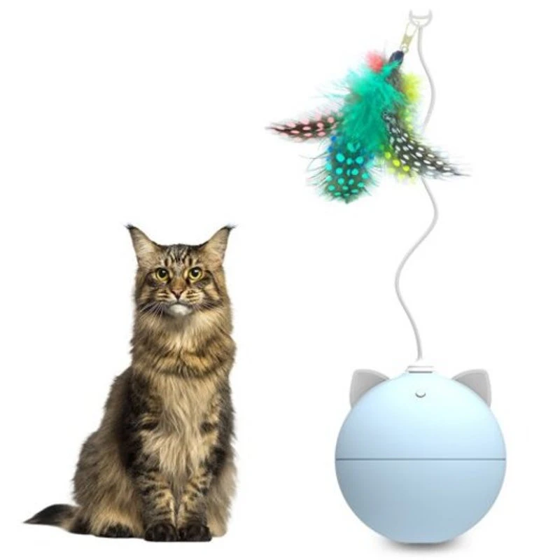 Bentopal P02 Creative Automatic Cat Toy Feather Version Sea Blue