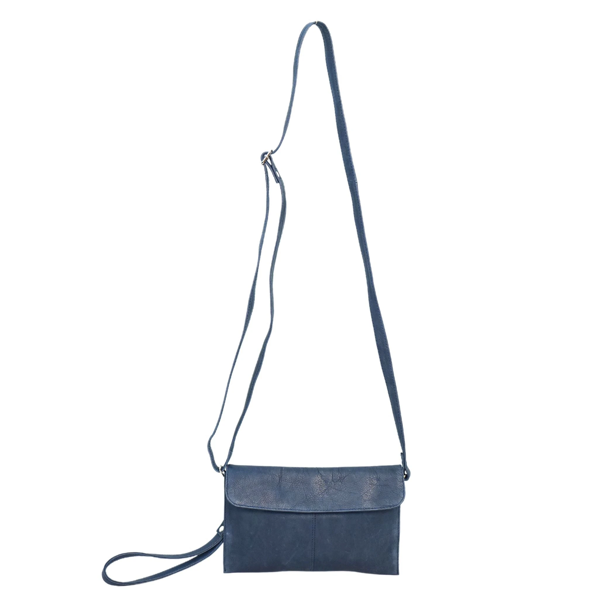 Cleo Flap Crossbody Bag - Navy