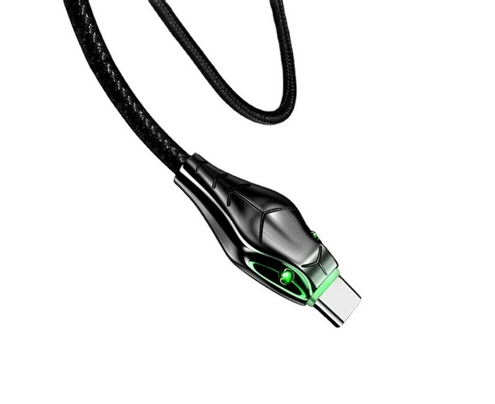 NewBee NB-MAMBA-USBC-01 Black Mamba 1m USB-A to USB-C Cable ,5A Fast Charging Cable - Black