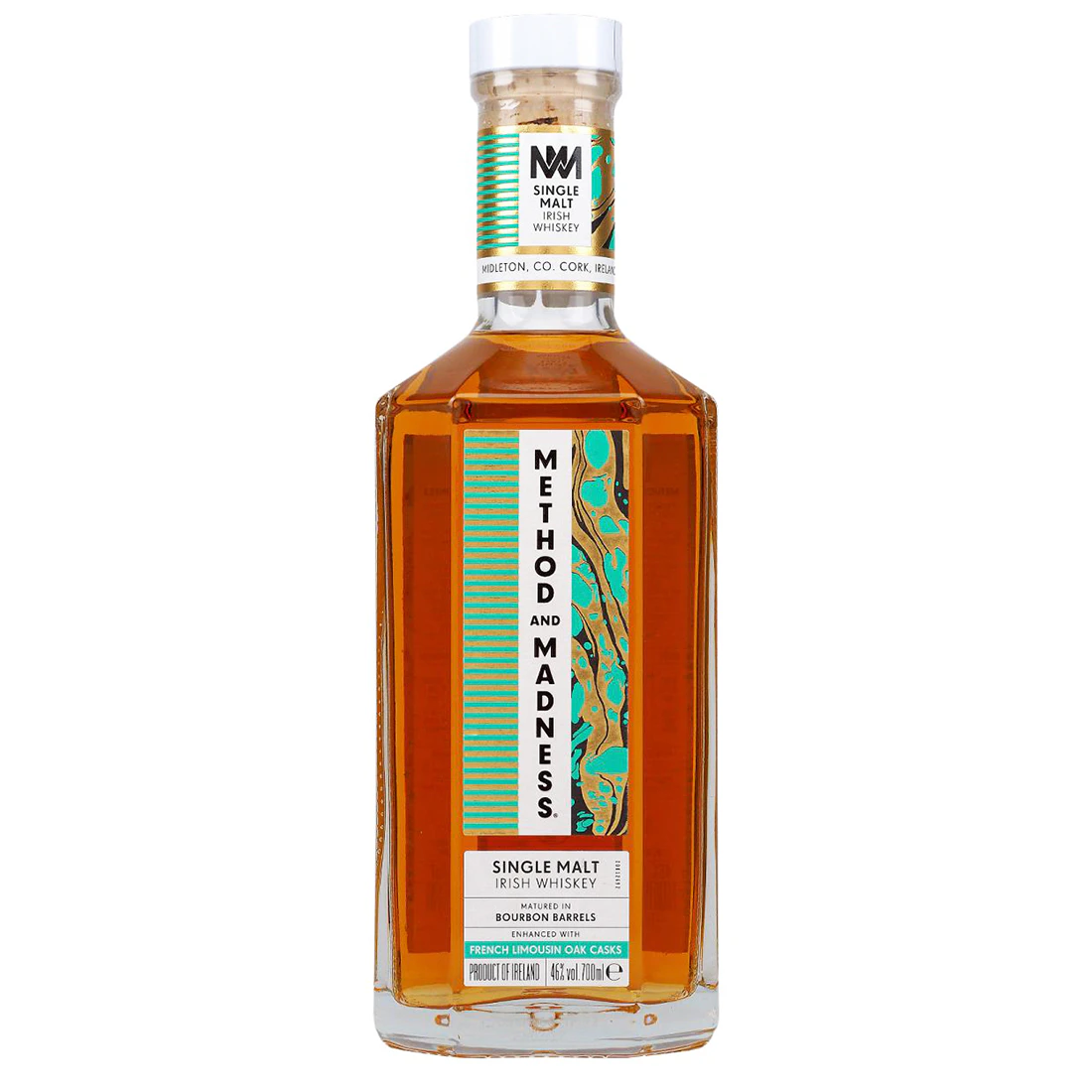 Method and Madness 14 Year Old French Limousin Oak Cask Finish Single Malt Irish Whiskey 700ml