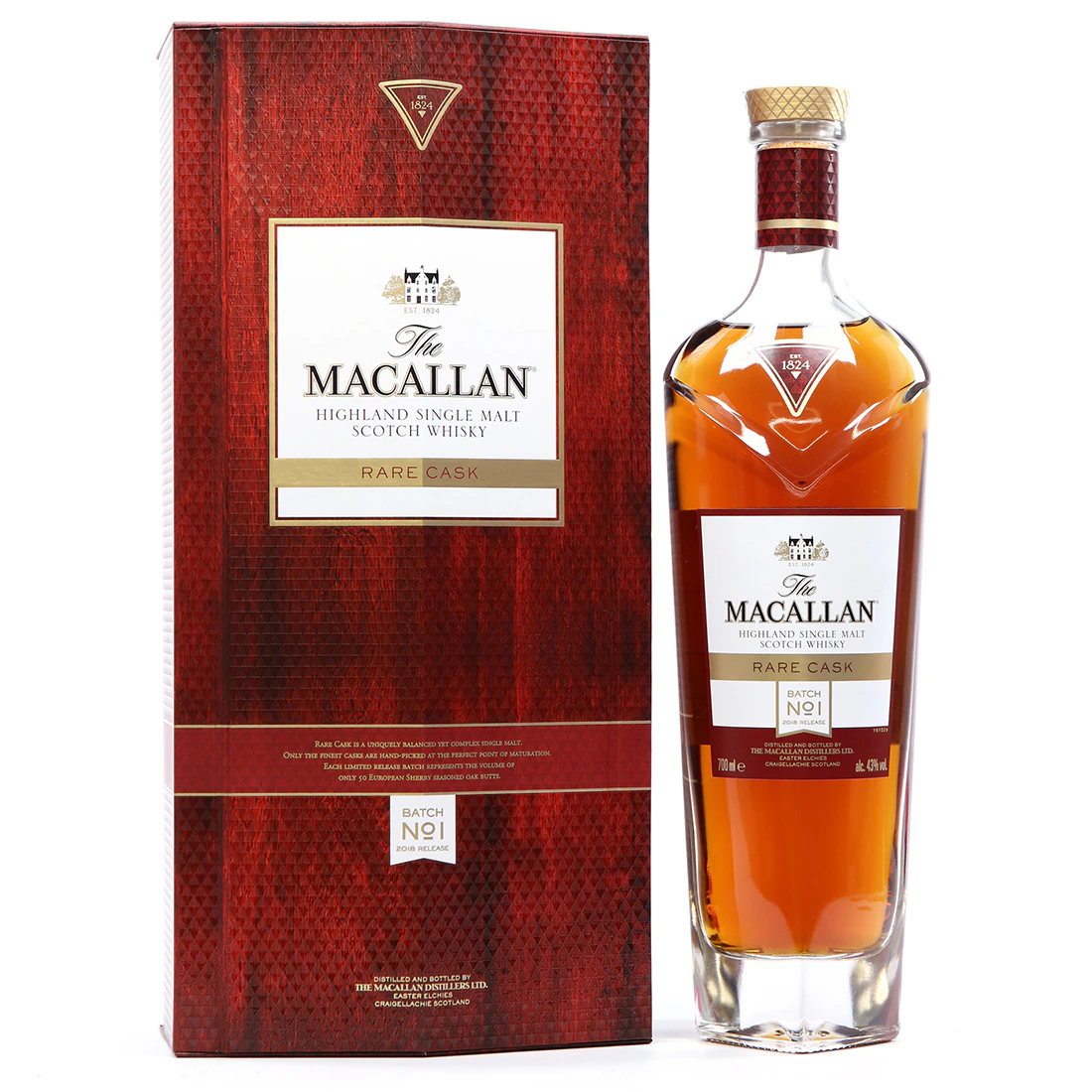 Macallan Rare Cask 2018 Release Batch No1 Single Malt Whisky 700ml