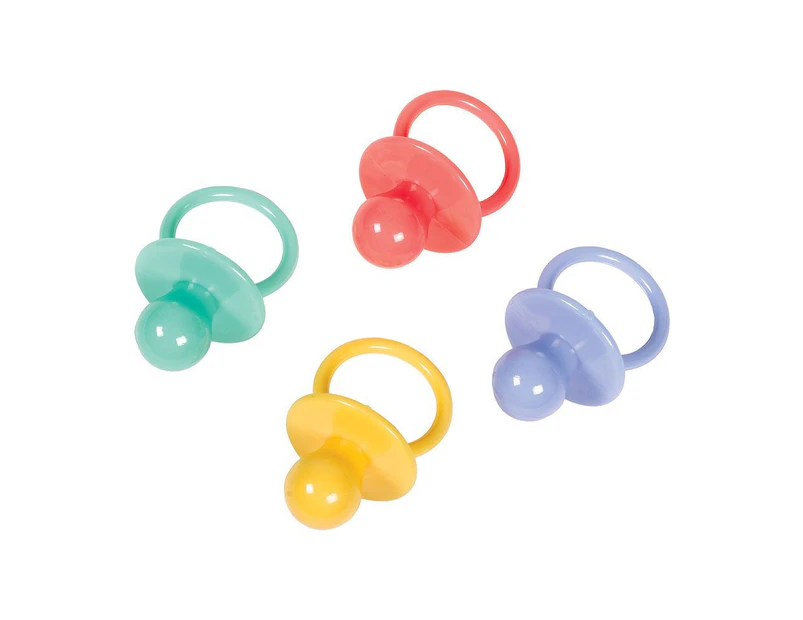 Baby Shower Large Pacifiers Multi-Coloured 8 Pack