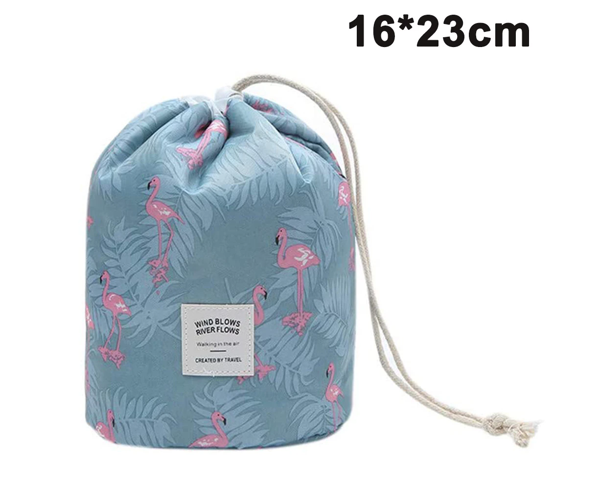 Barrel Multifunctional Travel Make up Bags Toiletry Bags with Storage Pouch for Women&Girls Bucket Foldable Lightweight Cosmetic Bags