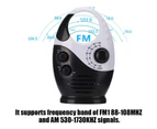 Waterproof Shower Radio,Adjustable Volume Shower AM FM Button Speaker