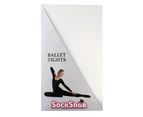 Sock Snob - 1 Pair of Girls Footed Ballet Tights - White