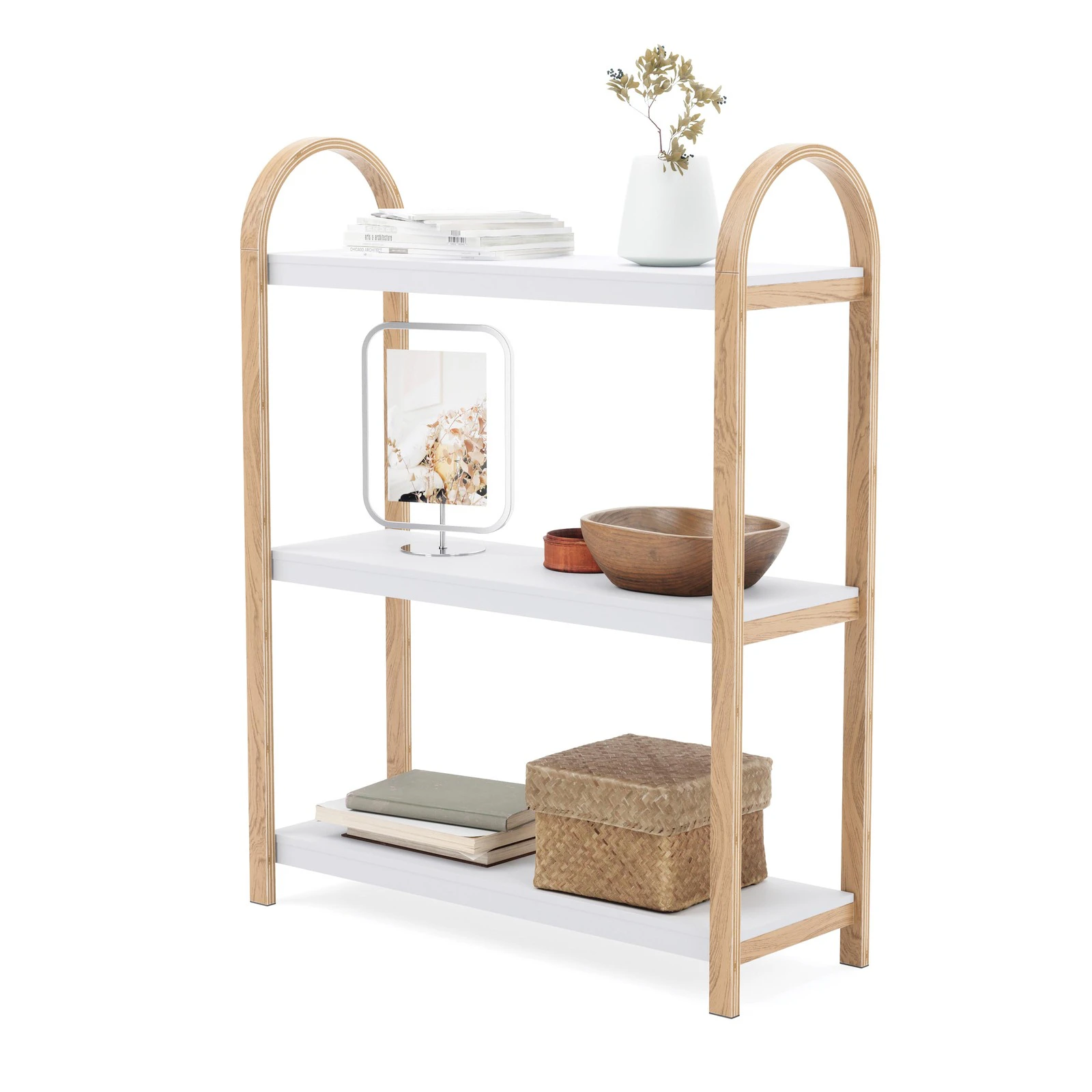 Umbra Bellwood Freestanding Book Shelf Storage Display Unit 3 Tier