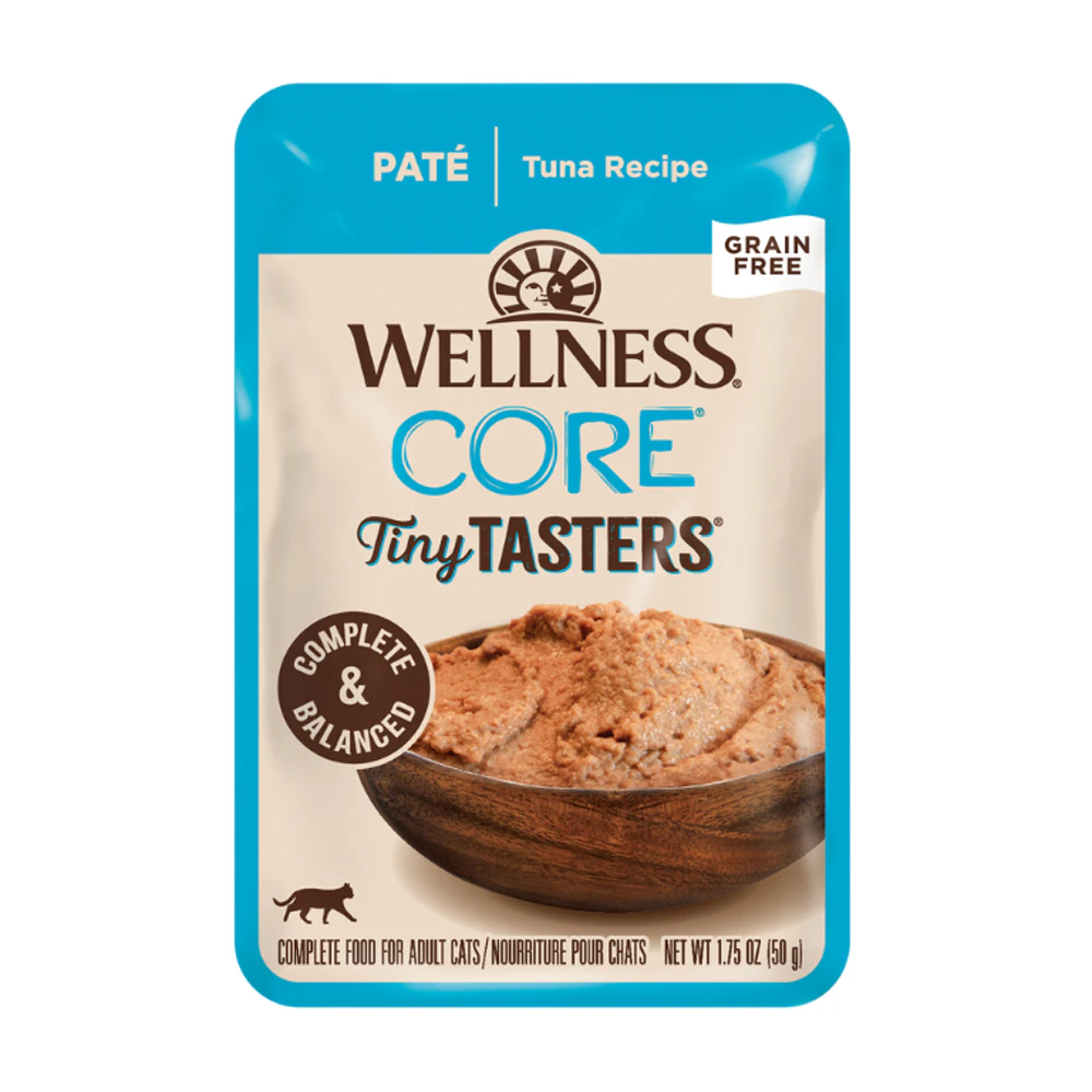 Wellness Core Adult Tiny Tasters Pate Wet Cat Food Tuna Recipe 50g x 12