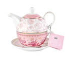 20 Year Roses Tea For One Set Pink 350ml/450ml  Drinking Cup Teacup/Teapot