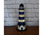 Auto Petit USB LED Desk/Table Lamp Lighthouse Retro Home Décor 13x32cm Blue