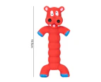 Dog Chew Toy Bite Scratch-Wear-Scentless Creative Relieve Boredom Emotional Comfort Pet Puppy Chew Squeaker Sound Toys for Entertainment-Red