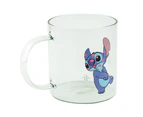 Paladone 300ml Lilo & Stitch Glass Collectable Mug Coffee/Tea Drink Cup Clear