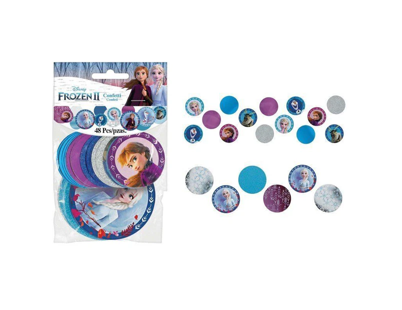 Frozen 2 Giant Confetti Circles 48 Pack