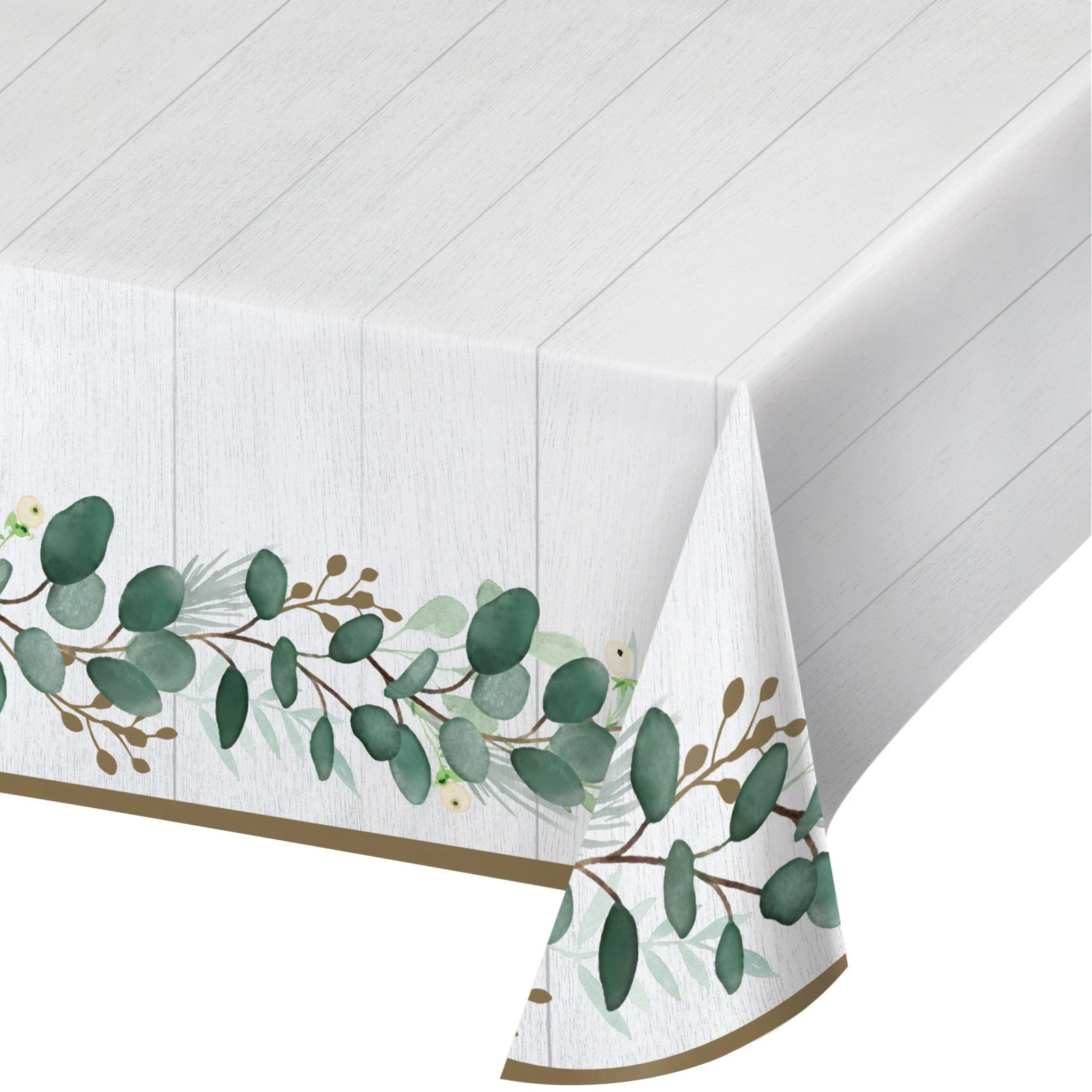 Eucalyptus Greens Paper Tablecloth