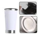 Stainless Steel Tumbler with Straw,Multi-FunctionLid,Spill-Resistant Lid,Bottle Opener