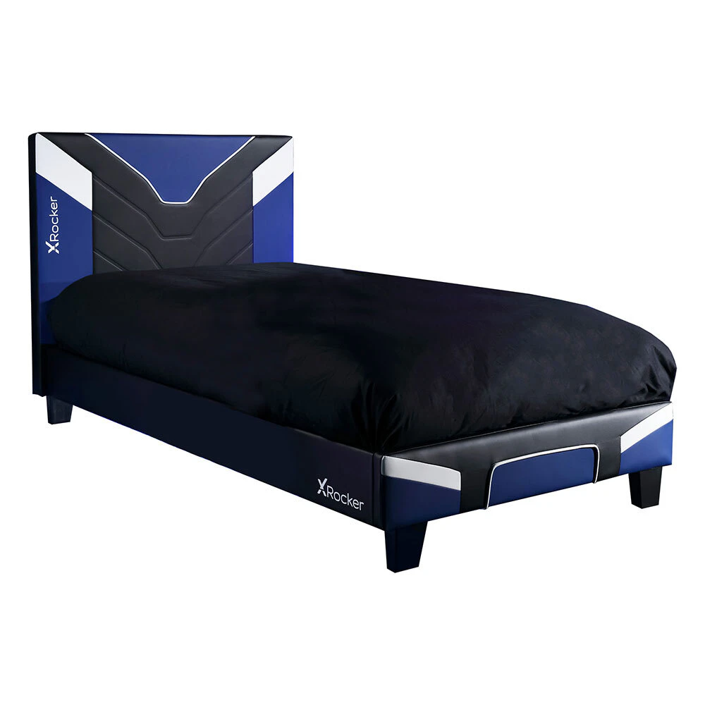 X Rocker Cerberus Junior Single Esports Gaming Bed Frame Compact Style Blue