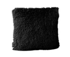 Warm Soft Fluffy Throw Pillow Case Cover Cushion Home Bed Sofa Car Decoration-Black - Black