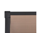 vidaXL Door Canopy Black 152.5x90 cm Polycarbonate