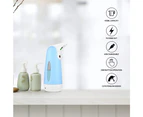 Automatic soap dispenser, 400ml non-contact infrared sensor soap dispenser, with USB charging and deep waterproof - Blue