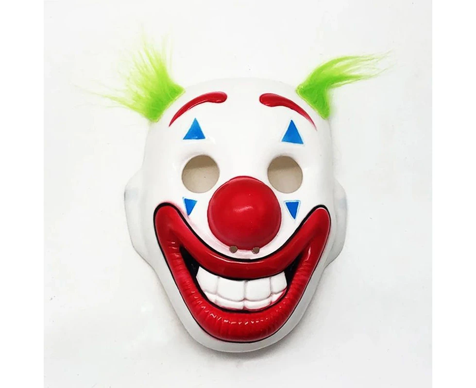 Joker Clown Mask, Arthur Fleck, Joaquin Phoenix, Joker Movie Halloween Mask White