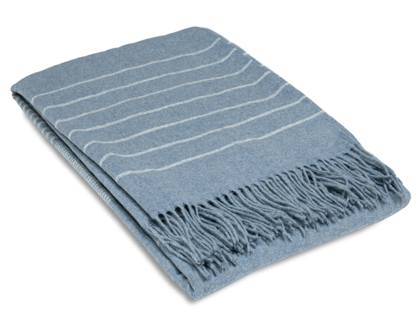 Paddington Throw Fine Wool Blend Forever Blue