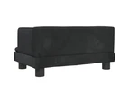 vidaXL Dog Bed Black 60x40x30 cm Velvet