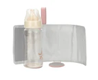 Adjustable Portable USB Baby Milk Bottle Warmer Travel Heater Feeding Milk Pouch Bag Insulation Bag Pink