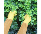 1Pair Breathable Beekeeping Gardening Pruning Protective Long Sleeves Gloves- S