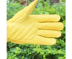 1Pair Breathable Beekeeping Gardening Pruning Protective Long Sleeves Gloves- S