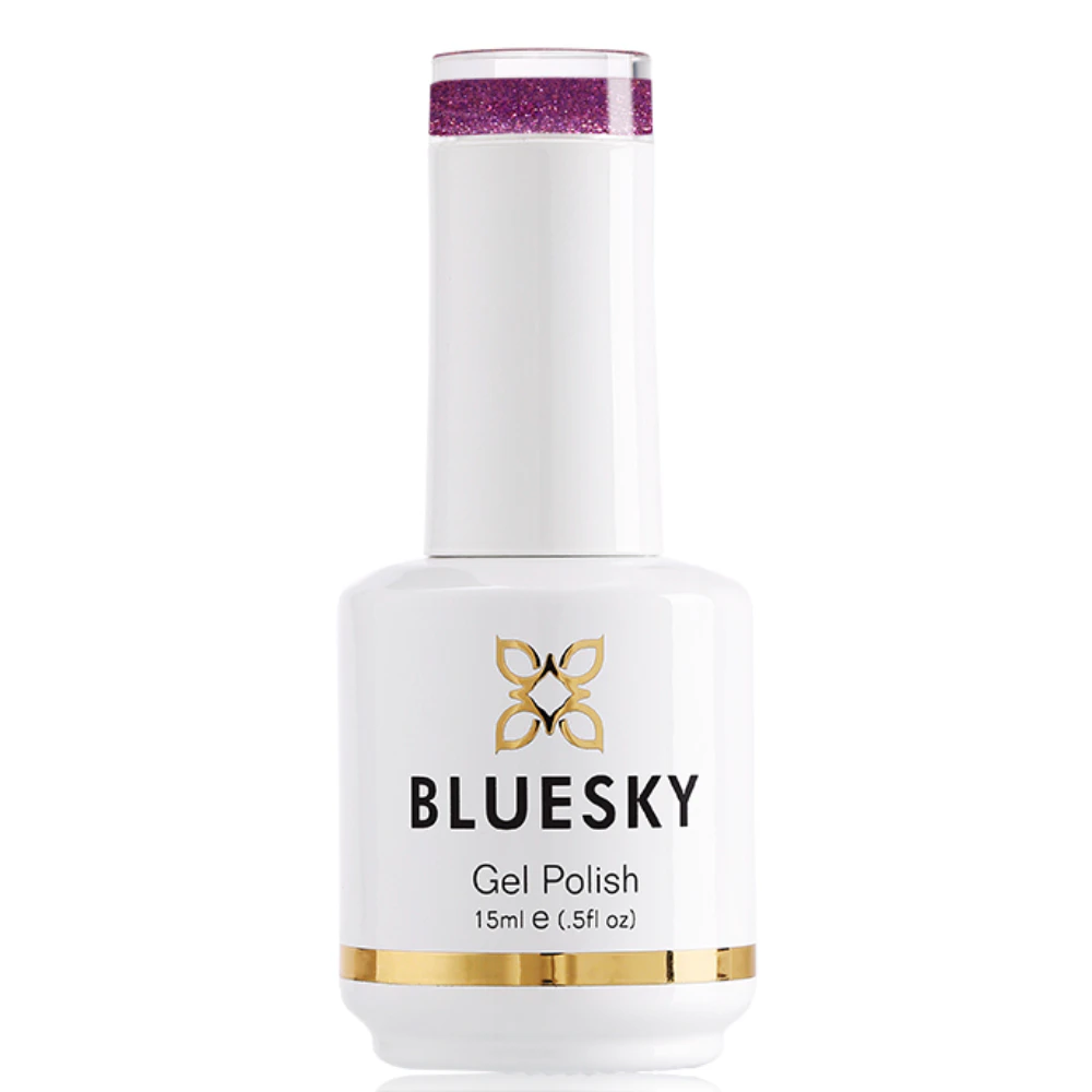 Bluesky Yyf07 Purple Glitter Gel Nail Polish 15ml