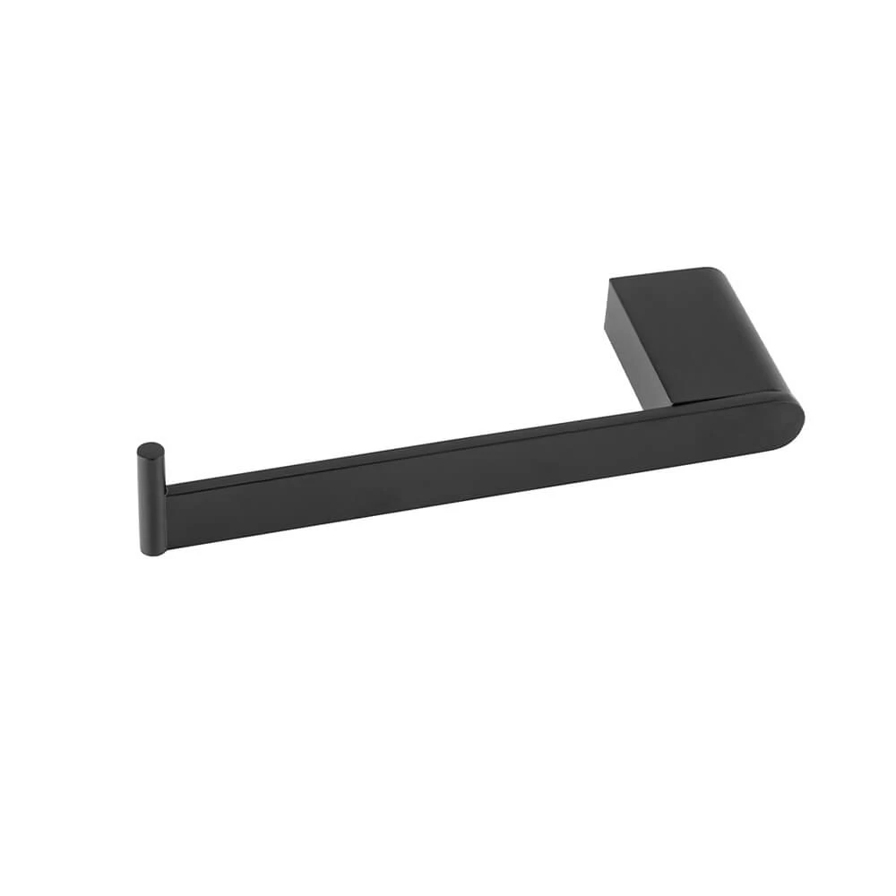 VITO BERTONI SACHI Left Hand Facing Toilet Roll Holder - Matte Black