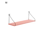 Wooden Storage Rack Holder Wall Mounted Shelf Living Room Bedroom Decoration-Pink