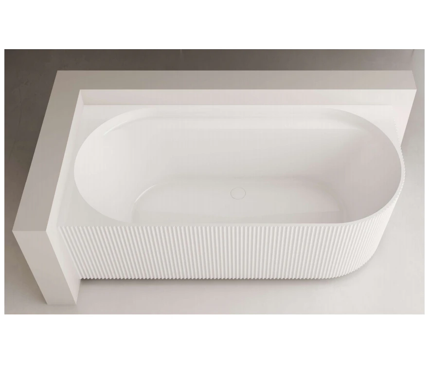 1500*750*580mm Pavilion Left Hand Corner Fit Pure Acrylic Bathtubtub