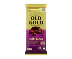 15pc Cadbury Old Gold Dark Choc Jamaica Rum & Raisin Chocolate/Candy Block 180g