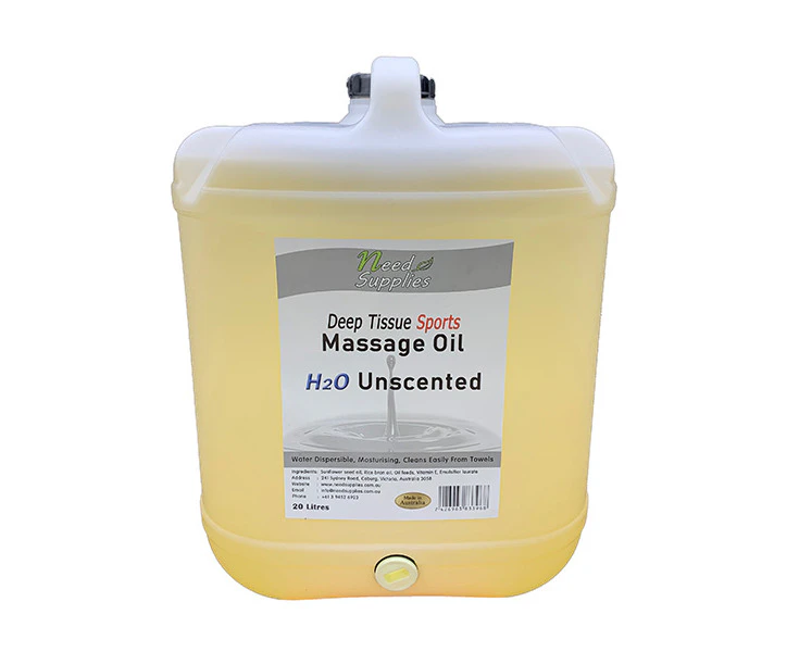 Deep Tissue Sports 20L Massage Oil - 100% Natural H20 - No Cube Spanner