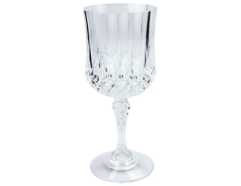 Crystal Look Clear Acrylic Wine Glass 240ml